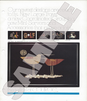 Couroc of Monterey-51 Couroc Product Catalogues 1958 to 1985.